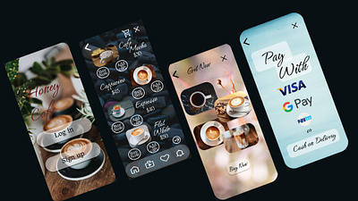 Honey Cafe graphic design motion graphics ui