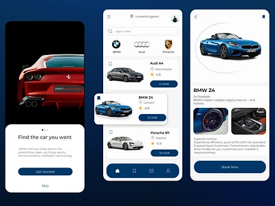 Mobile app concept app bmw branding car design drive e ccomerce logo ui ux