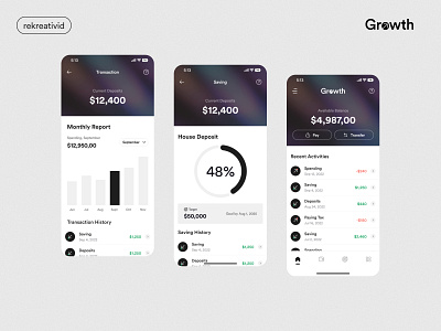 Financial Plan App Design app design balance chart dashboard design financial app fintech mobile design money product design saving ui design ux design