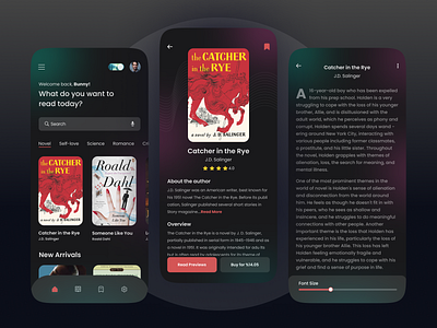 Book Reading App android app animation app app design application book app book reading branding design graphic design ios app motion graphics ui ux