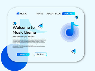 Music App Icon Logo Template web