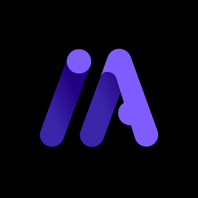 2 Letter Logo ( I and A ) app branding design gradient logo graphic design i a logo ia ia logo illustration letter a logo letter i logo logo purple logo design simple logo typography ui ux vector