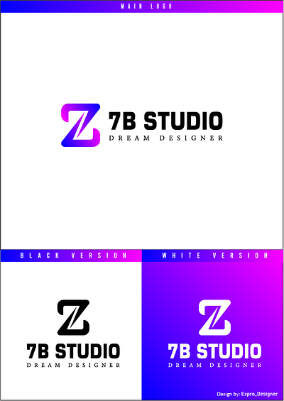 7B STUDIO Logo Design branding design graphic design logo