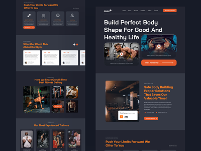 Fitness Landing Page Design design finess fitness instruction fitness website gym gym instruction gym website landing design landing page training center ui ux