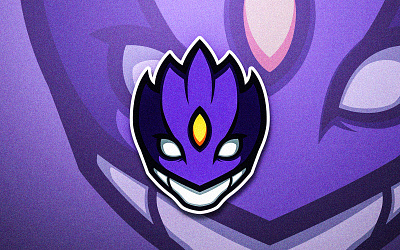 Purple Mask Anti-Hero apparel brand branding character concept design esports graphic design identity illustration logo mascot logo mask monster purple vector