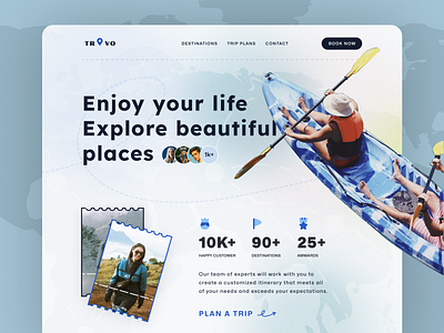 Travel Website Design Landing Page boat booking designer journey landing page minimal tour tourism travel travel agency travel app travel service travel website design traveler trendy trip vacation web design website