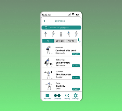 Workout Tracker 041 app dailyui design illustration ui ux workout tracker