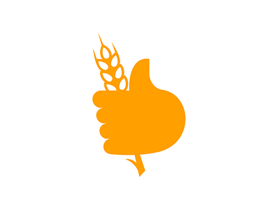 wheat hand logo wheat