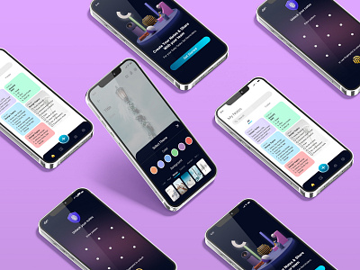 Daily Journal app daily ournal design illustration mobile app notes app ui