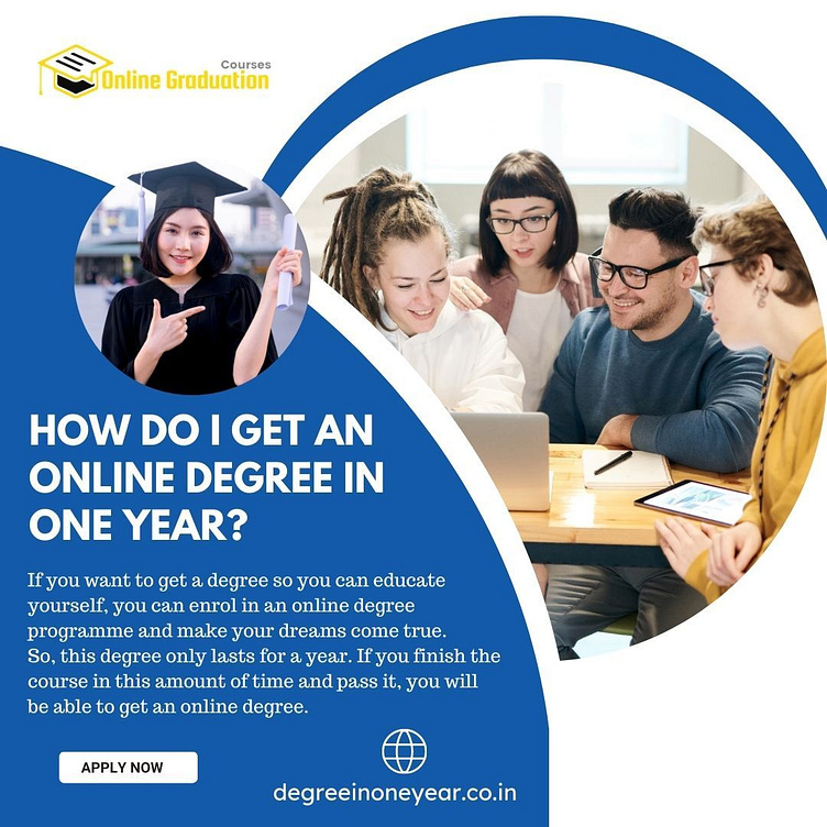 How do I get an online degree in one year? by Degree on Dribbble