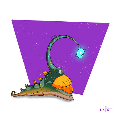 Slug art character design graphic design illustration procreate slug