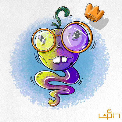 Worms art character design graphic design illustration procreate worms