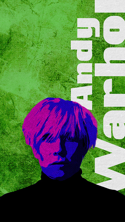 Inspired by Andy Warhol andy warhol art banner creative design graphic design pop art poster posters retro social media design