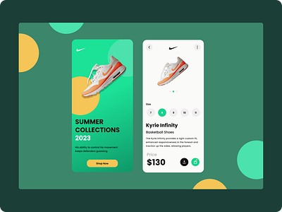 Nick Shoe App app branding design graphic design ui ux