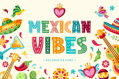 Mexican Vibes Font 3d animation app branding design graphic design illustration logo motion graphics typography ui ux vector