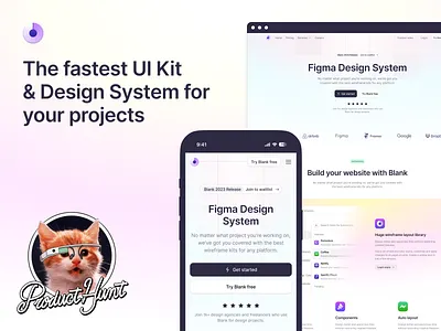 Blank Design System components craftwork design design system figma landing product hunt ui visual web website