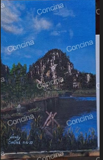 'Sa Montalban' in Acrylic 10 x 12 canvas