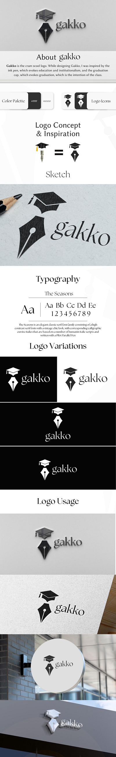 Gakko 3d logo creative logo design illustration logo logo branding logo design logo designer logo mockup modern logo professional logo ui