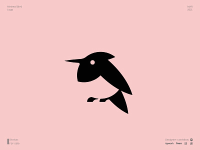 Minimal Bird logo beauty bird design icon logo logodesign logotype minimal vector