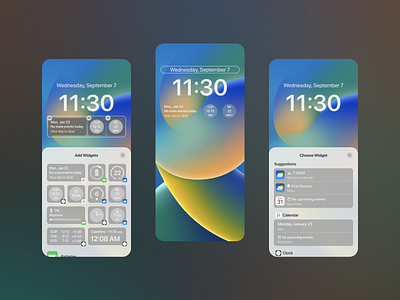 Lock screen iOS 16 andoid app application design graphic design illustration lock screen ios 16 lockscreen ui ui design uidesi ux website