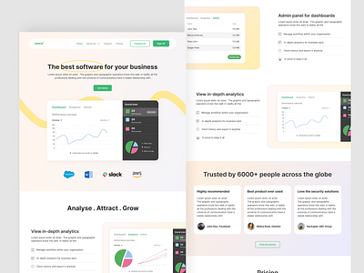 SaaS product landing page app branding business dailyui dashboard dashboard design design ecommerce fashion glass glassmorphism saas trending trends ui ux visual web web design website design