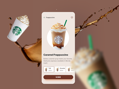 Starbucks app UI concept 2023 2023trends app appconcept concept graphic design illustration starbucks ui ux uxui