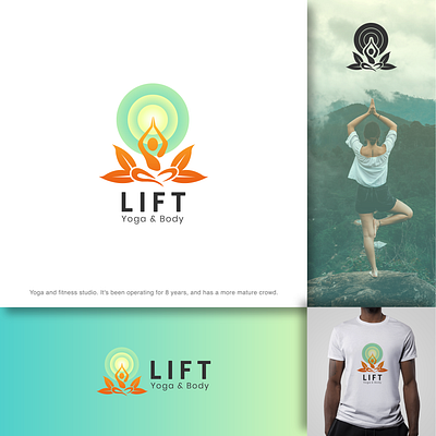 Lift Yoga & Body body brand identity colorful fitness fitnesslogo funlogo graphic design lift logo logoconcept logoidea logomark logos meditation vectorart yoga yogalogo