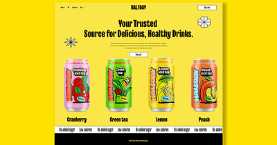#RelumeDesignLeague blackyellow colorfull design ecommerce figma relume softdrinks ui ux webdesign