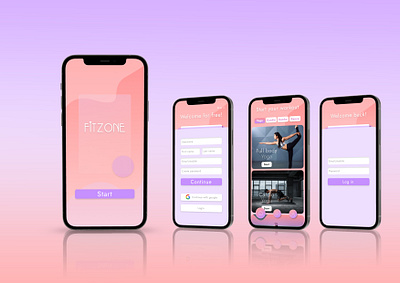 Fitness Mobile iOS App UI Design app design fitness app ui user friendly ux