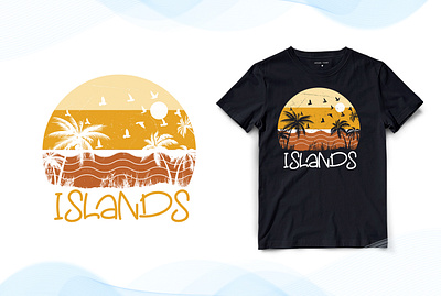 Island T-Shirt Design design graphic design illustration island island t shirt island t shirt design t shirt design tshirt typography vintage vintage t shirt design