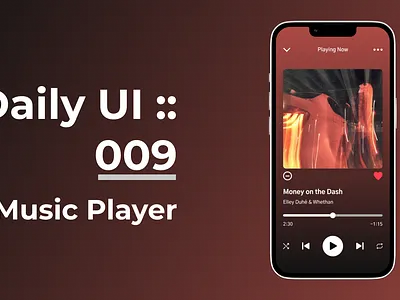 Daily UI :: 009 - Music Player dailyui dailyuichallange design musicplayer ui uidesign ux uxdesign