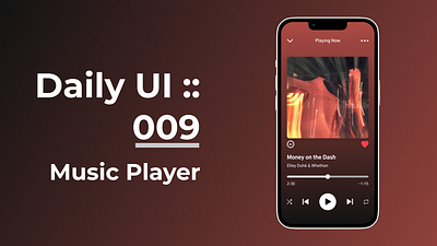 Daily UI :: 009 - Music Player dailyui dailyuichallange design musicplayer ui uidesign ux uxdesign