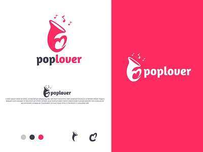 Pop Music logo design audio players best logo brand identity branding colourful logo creative design flat logo graphic design logo logo design logo mark logodesign logotype minimalist logo modern logo mp3 logos music player player pop music logo