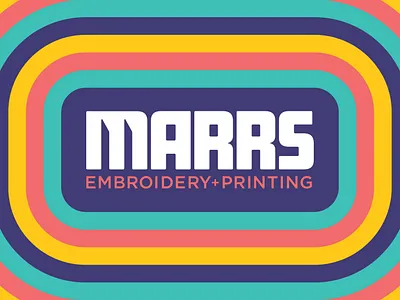 MARRS Embroidery Logo branding graphic design logo