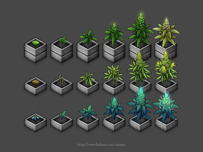 Cloud 9 Farm | Magic Plants app art artist concept design fun game green illustration magic tree ui ux
