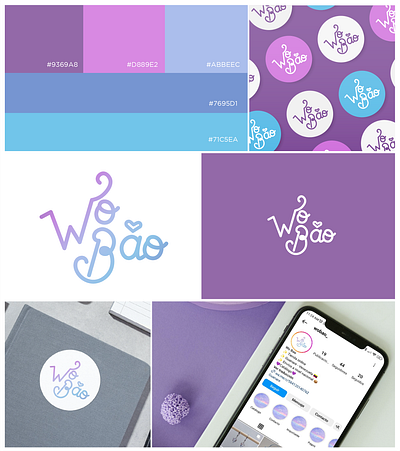 WoBao Logo branding graphic design logo social media