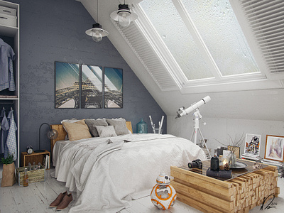 CGI- Bedroom_2016 3d 3dsmax archviz bedroom interior render visualization