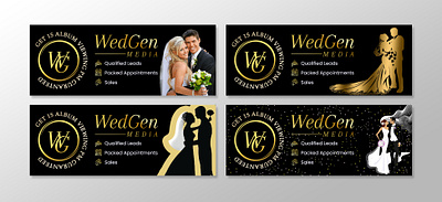 Wedding banner design banner design gold golden graphic design luxury wedding