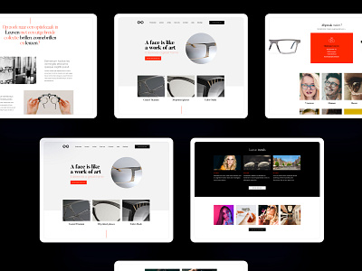 Opthicians website theming app belgium brussels design glasses graphic design illustration logo opticians responsive ui ux