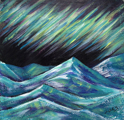 Aurora Borealis aurora borealis northen lights paintings