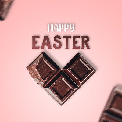 Easter adobe artwork banner bunny chocolate easter easter pattern for sale happy easter heart instagram photoshop project social media twitter work