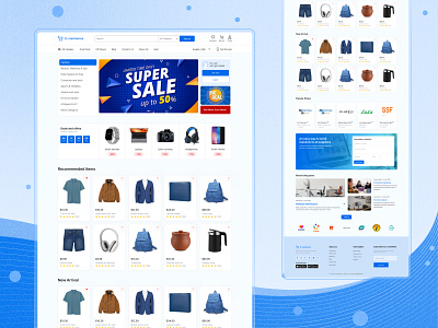 Multi-Vendor E-Commerce Website UIUX Design branding cart colorful corporate design e commerce design ecommerce icon landing page marketplace modern online store shopify ui ux vector web web design website woocommerce