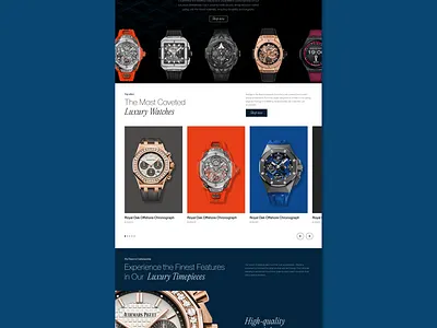 30 minutes design-concept design ecommerce figma graphic design luxury ui watches webdesign