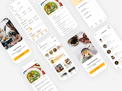 Superchef: Recipes App design foodapp graphic design recipesapp ui uidesign ux