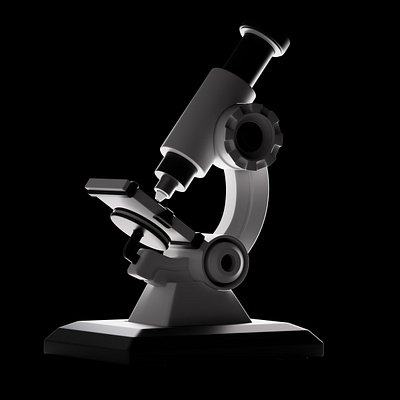Sci-Fi microscope 3D render 3d 3d modeling illustration microscope render