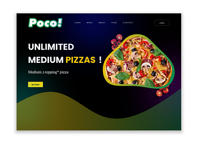 Pizza Website app branding design graphic design illustration logo typography ui ux vector