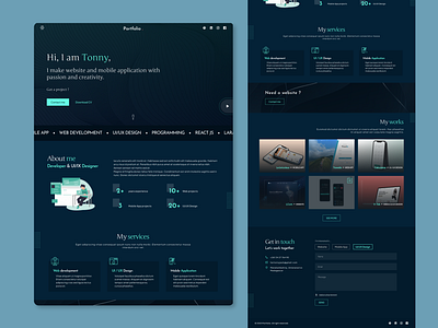 Portfolio design portfolio ui website