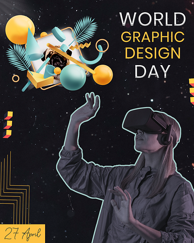 Graphic Design Day branding design graphic design illustration packaging ui vector