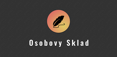 "Osobovy sklad" cover branding logo minimalistic vector
