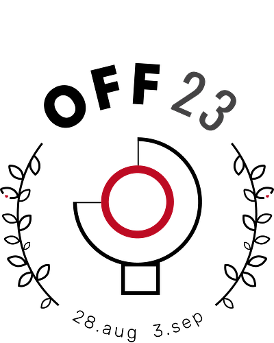 Odense Film Festival badge style logo branding graphic design ill illustration logo